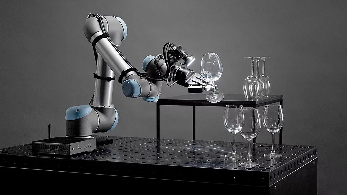 VS 0122 Machine Vision Trends Mirai Wine Glass Picking Micropsi Industries Lighter Background