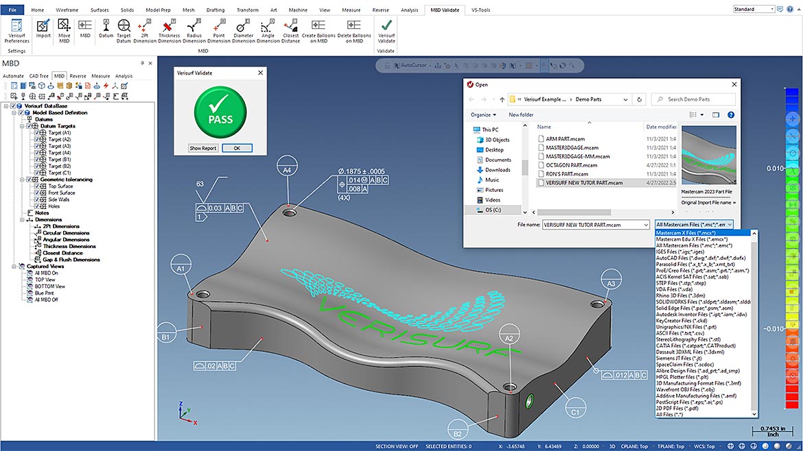 02 QM 0722 Software  Import CAD Model Verisurf