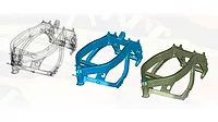 3D Rendering of Motorcycle Frame