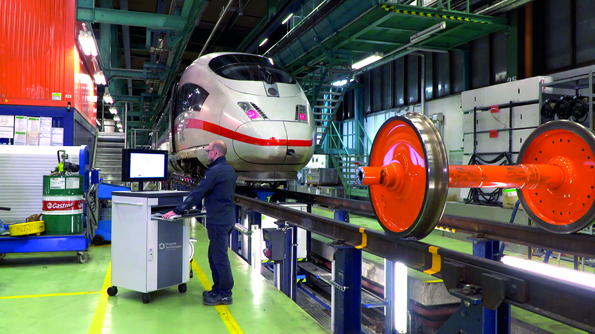 NDT April 2024 Ultrasonics: Under-car rail wheel inspection