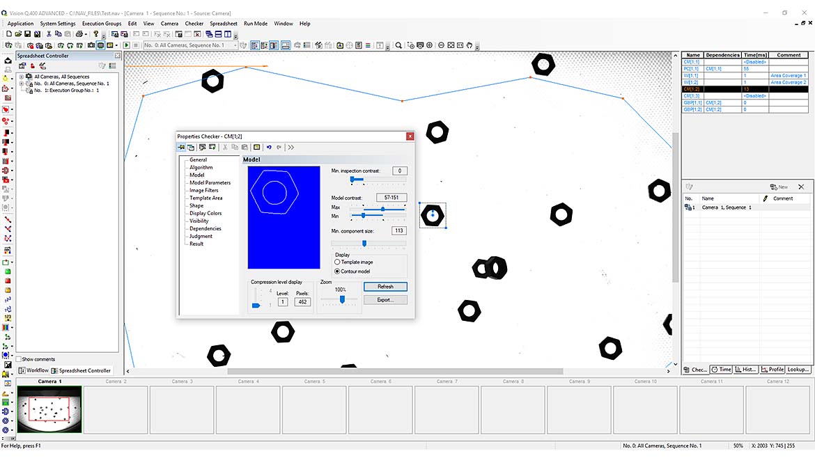 Figure 3: Screen shot of AI-based software