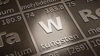 QM 0124 ASNT Column Tungsten QM 0124 ASNT Column Tungsten. Highlight on chemical element Tungsten in periodic table of elements.