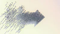 Jim L. Smith Face of Quality column, image of crowd of people forming an arrow Jim L. Smith Face of Quality column, image of crowd of people forming an arrow