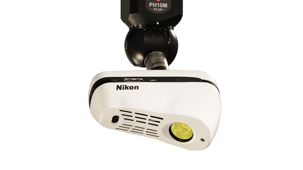 Measurement D feature Multi-sensor Measurement Nikon L100 laser scanner on Renishaw PH10