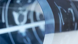 Tomography roll close-up