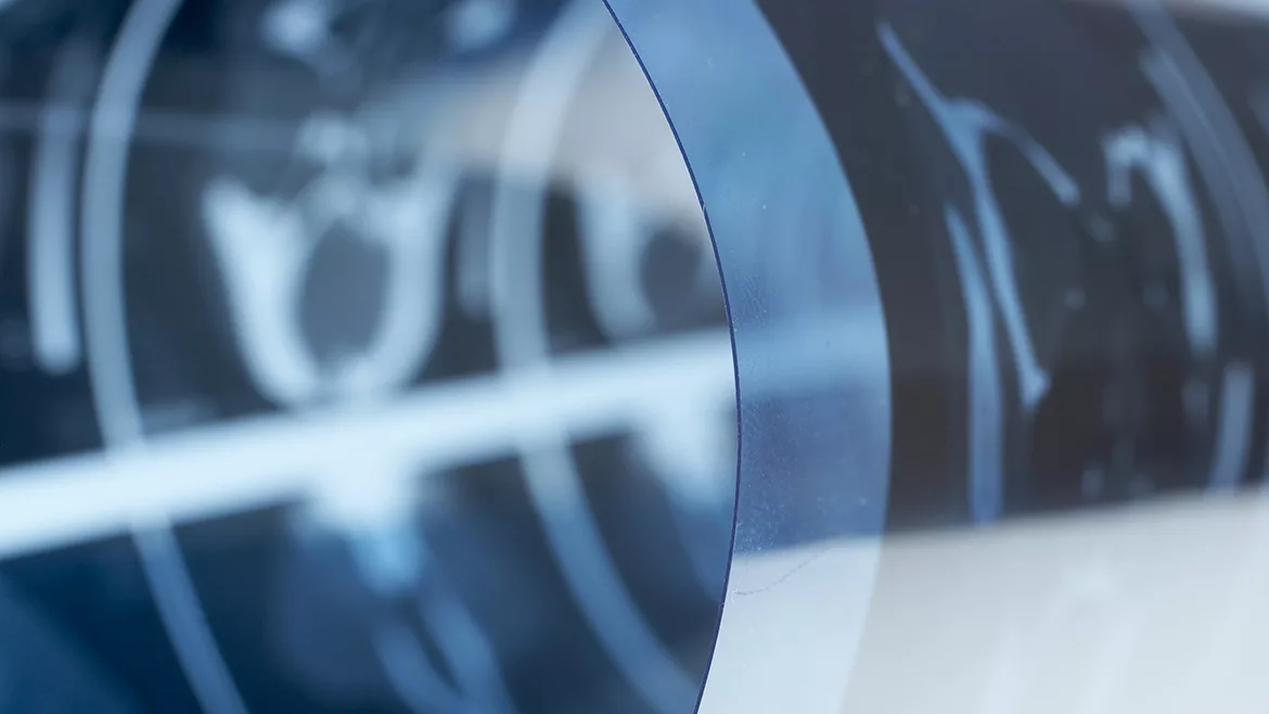 Tomography roll close-up