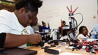 Hexagon - Boys & Girls Club of Boston working with girls in STEM Hexagon - Boys & Girls Club of Boston working with girls in STEM