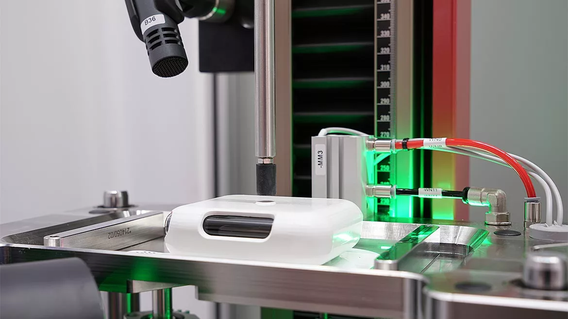 Medical feature image of ZwickRoell OBDS testing setup.