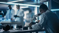 Vision & Sensors Lenses: Microscope in Lab
