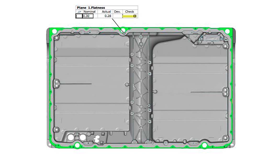EV Battery Tray Data Flatness
