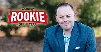 2024 Quality Rookie of the Year Justin Wise 1440x750px banner with "Quality Rookie of the Year" logo inset