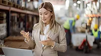 woman giving a presentation