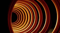 3D Copper Coil with Dark Background
