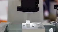Master sample inspected by optical CMM ; selective focus