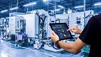 Smart industry control concept. Smart industry control concept.