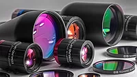 Varying sizes of camera lenses Varying sizes of camera lenses