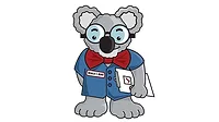 Drawing of Koala T. Bear by Joe Kwasniewski.
