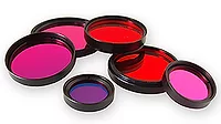 Filters with different lens colors and shapes Filters with different lens colors and shapes.