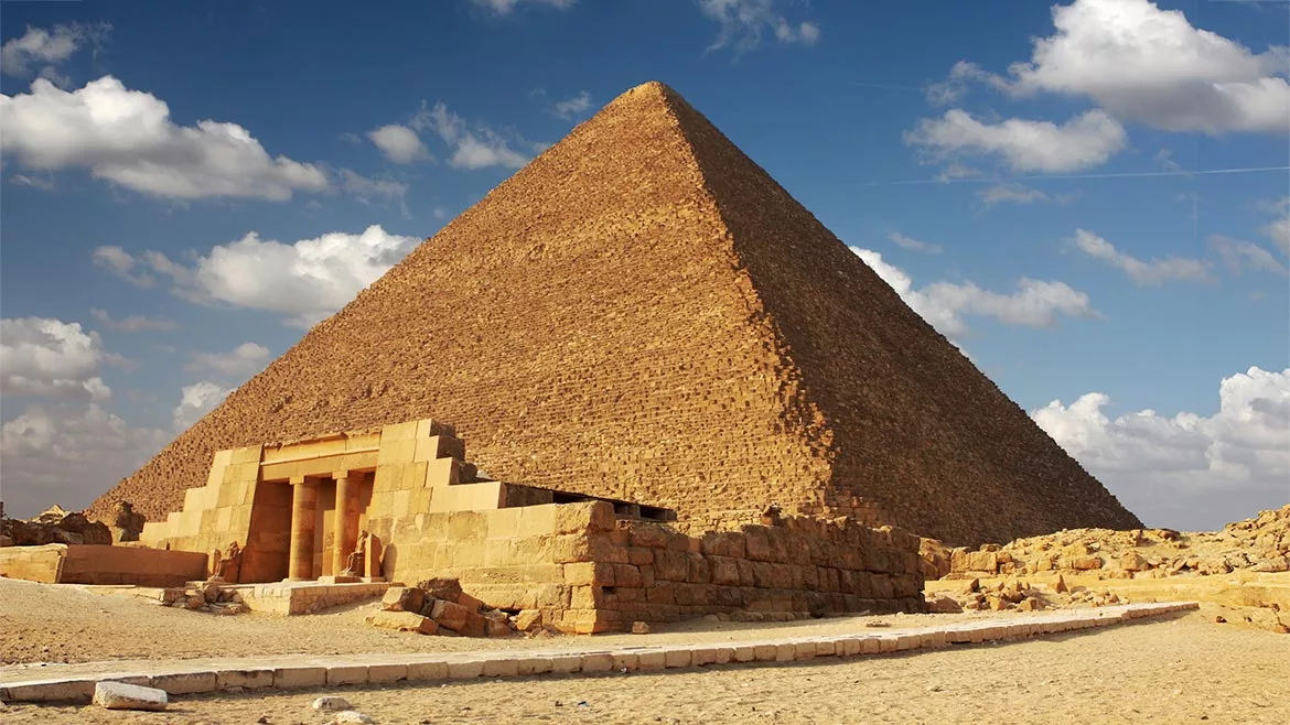 The Khufu pyramid in Egypt.