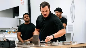 Students from a pilot cohort of a six-week program providing foundational skills in additive manufacturing.