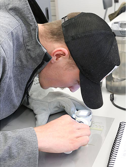 Student taking part in the NASAM program.