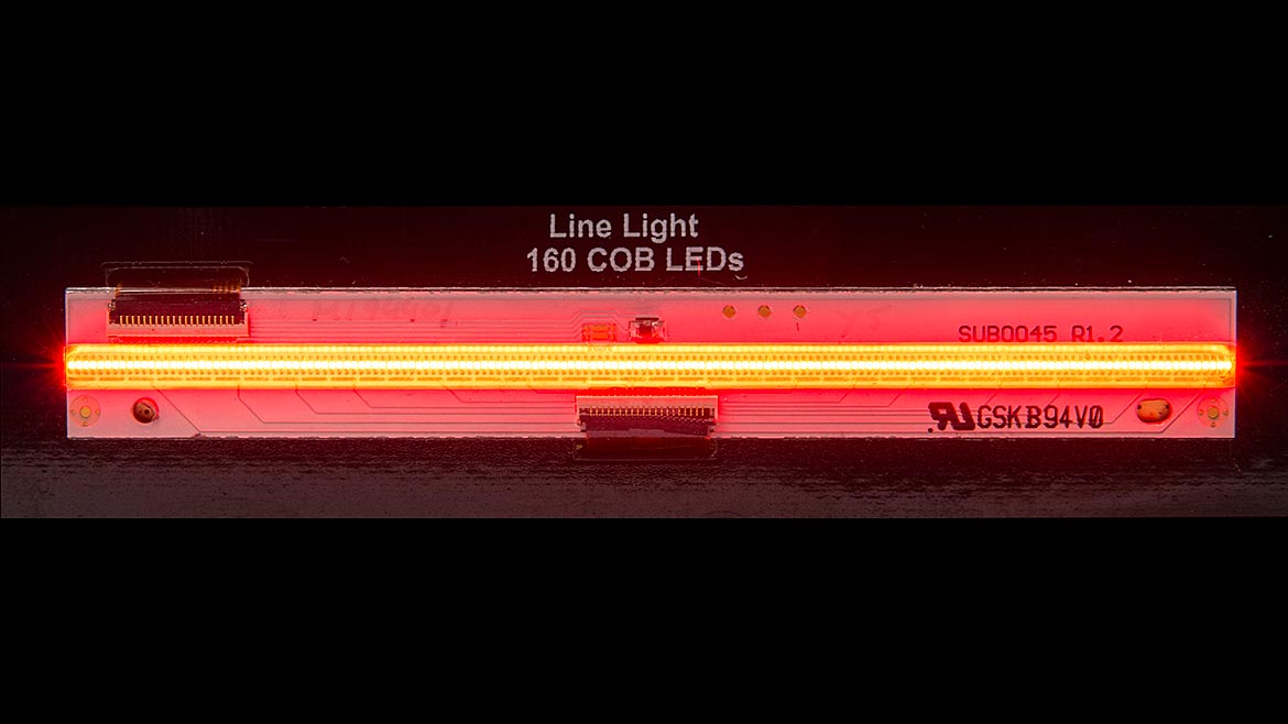 Line of Chip-on-Board LEDs