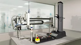 Automation compression tester sample handler aerosol.