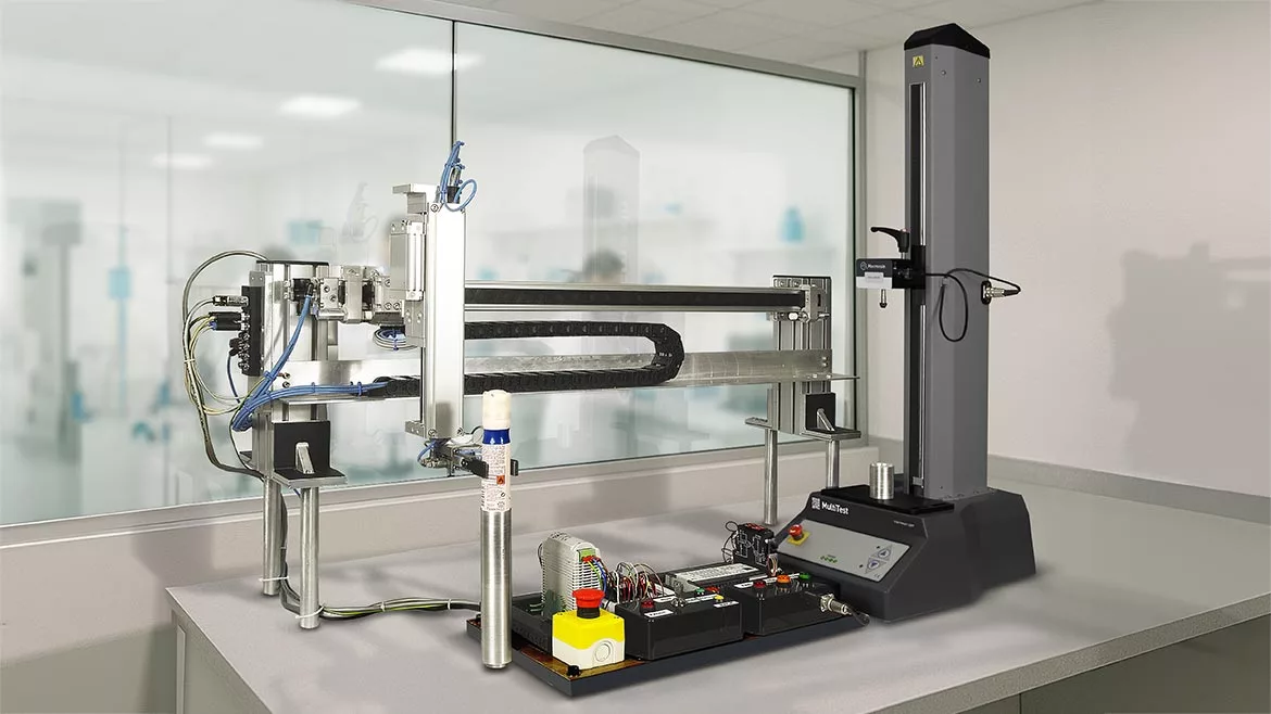 Automation compression tester sample handler aerosol.