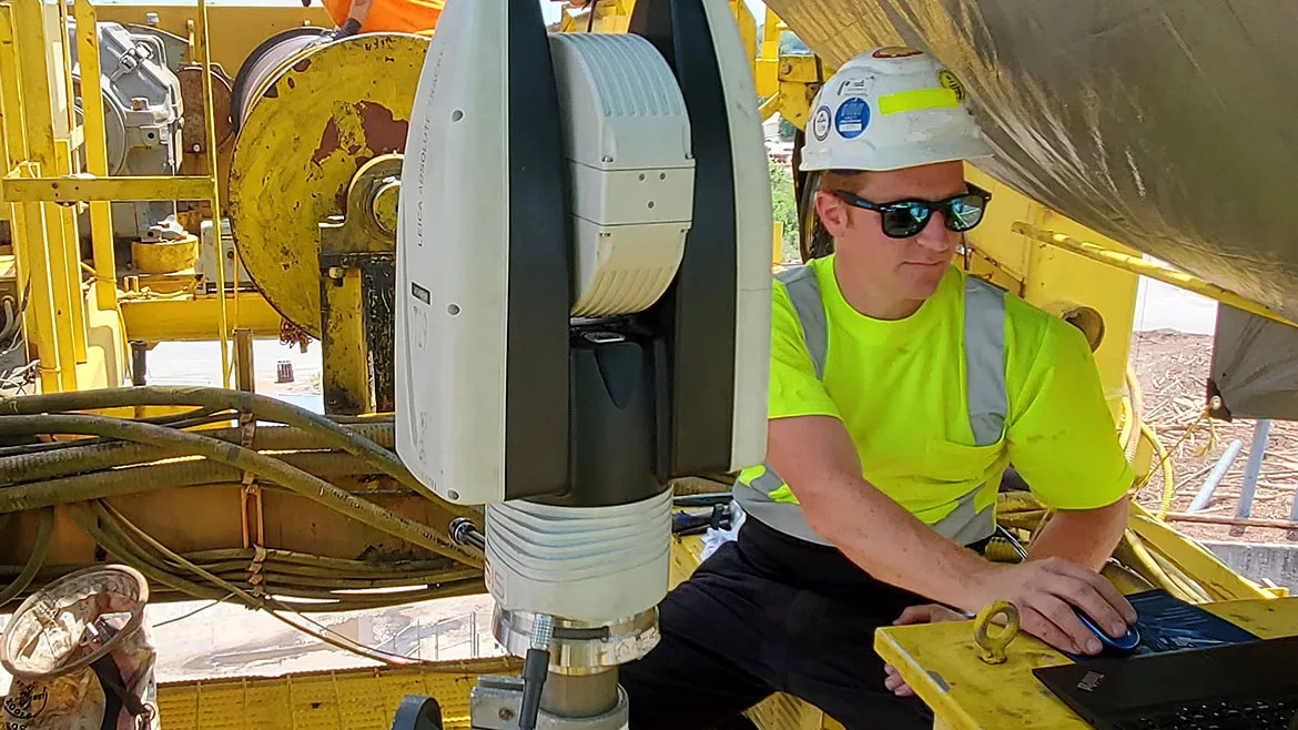Laser Tracker for Crane Inspection