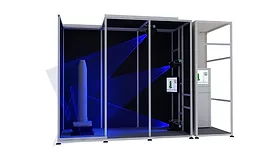 System with three scanners scanning sequentially.