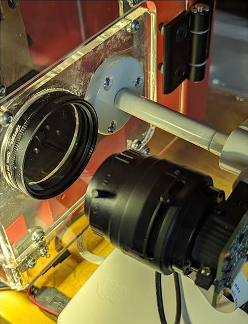 Figure 3: Theia’s SL410A on a ArduCam B024001 shooting through a Polarizer.