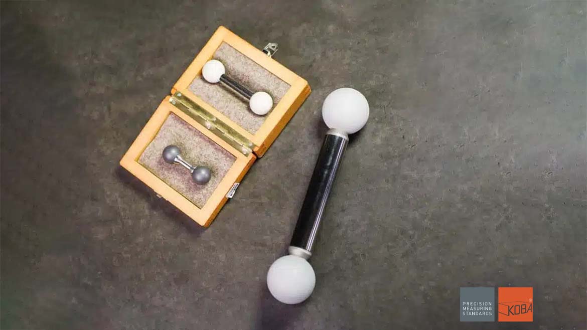 Figure 2: 3D calibration standards, i.e., dumbbells.