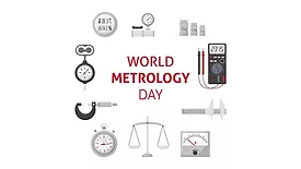 World Metrology Day Banner with measuring instruments.