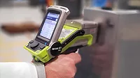 XL5 Plus analyzing hand angle view