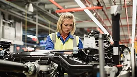 a production line worker in a manufacturing environment