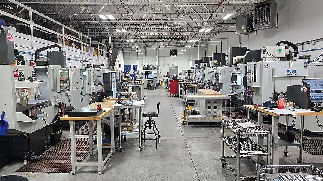 a manufacturing facility, likely associated with Midaco Corporation