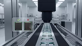 an internal view of an Automated Optical Inspection (AOI) system