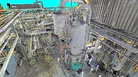 a photo of a gas factory located in To Kwa Wan, Hong Kong. 