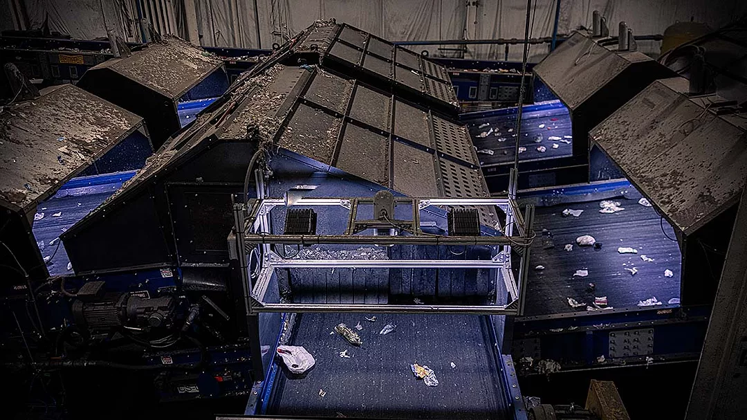 an AMP ONE AI-powered recycling sortation system