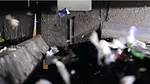 waste being processed in a sorting facility