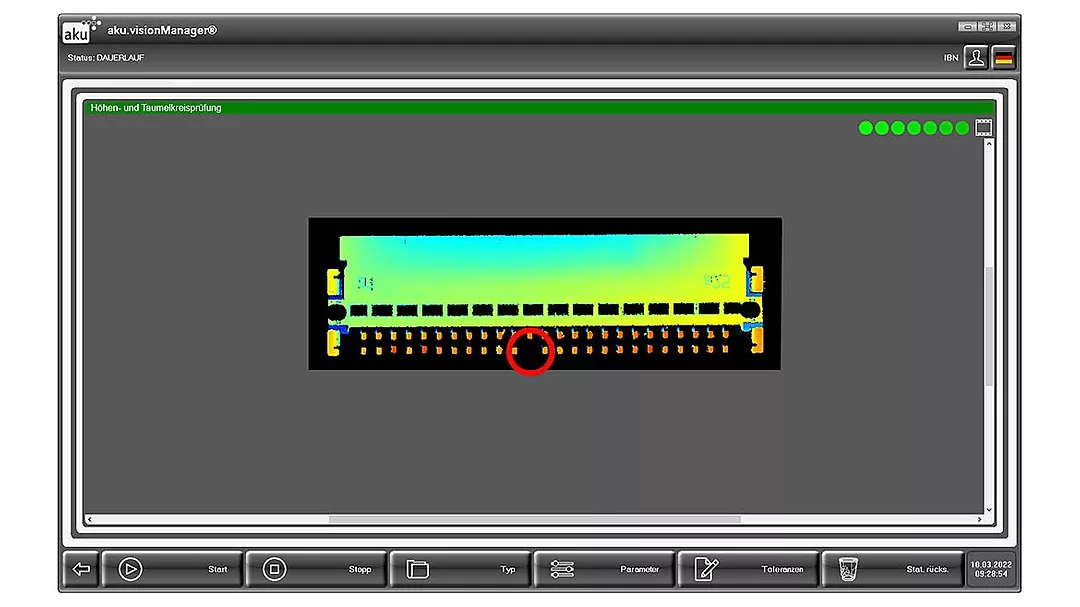 a software interface for vision inspection
