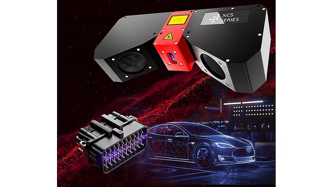 an AT Sensors XCS Series high-precision 3D laser profiler