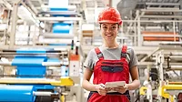 an industrial engineer in a manufacturing facility