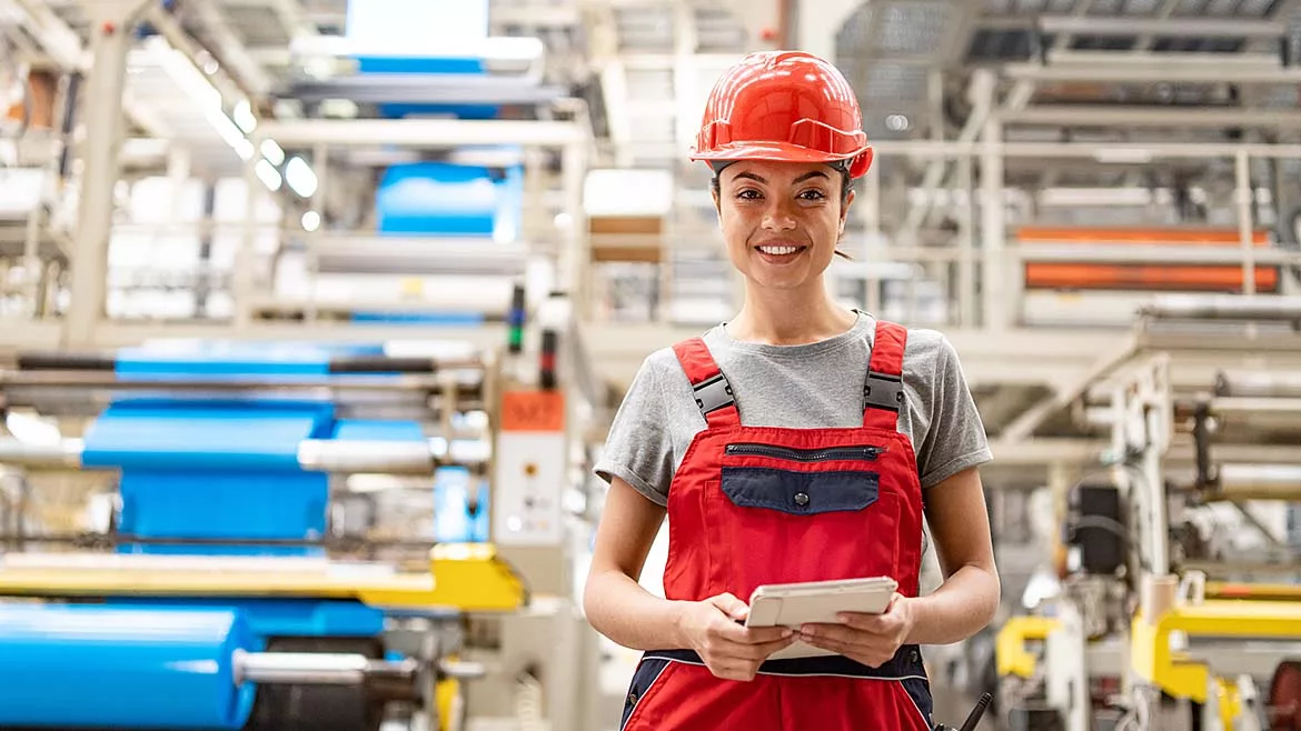 an industrial engineer in a manufacturing facility