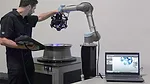 The image displays an automated metrology system developed by 3D Infotech