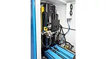 This is an industrial X-ray computed tomography (CT) system, likely a Pinnacle X-ray PXS-VDM model. 