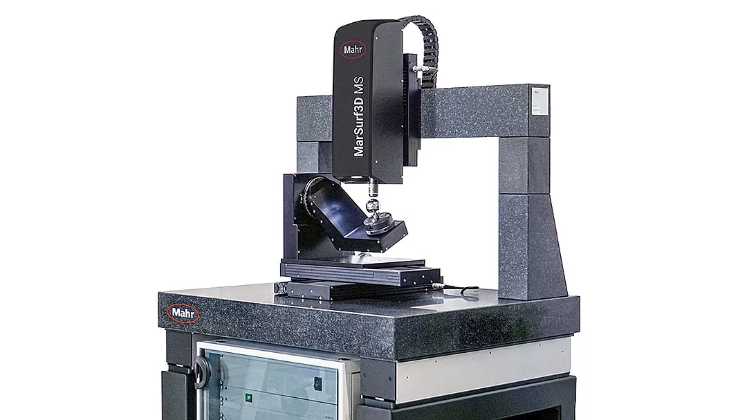 The image shows a Mahr MarSurf3D MS coordinate measuring machine (CMM).