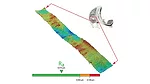The image illustrates a surface texture analysis, specifically measuring the roughness parameter "Ra" on a metallic orthopedic implant. 