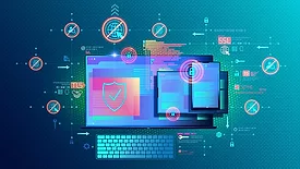 This image represents a cyber security or anti-detect browser concept.