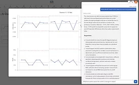 The image displays a technical chart analyzing data trends in "Scenario 3"